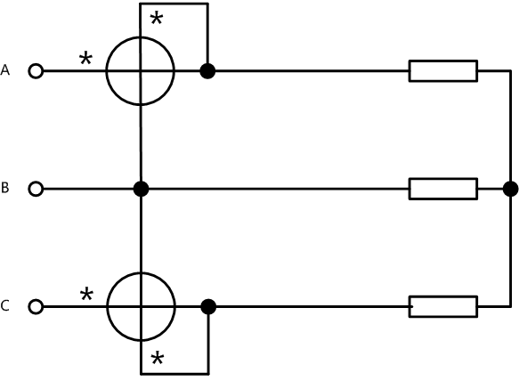 二瓦計法接線(xiàn)圖