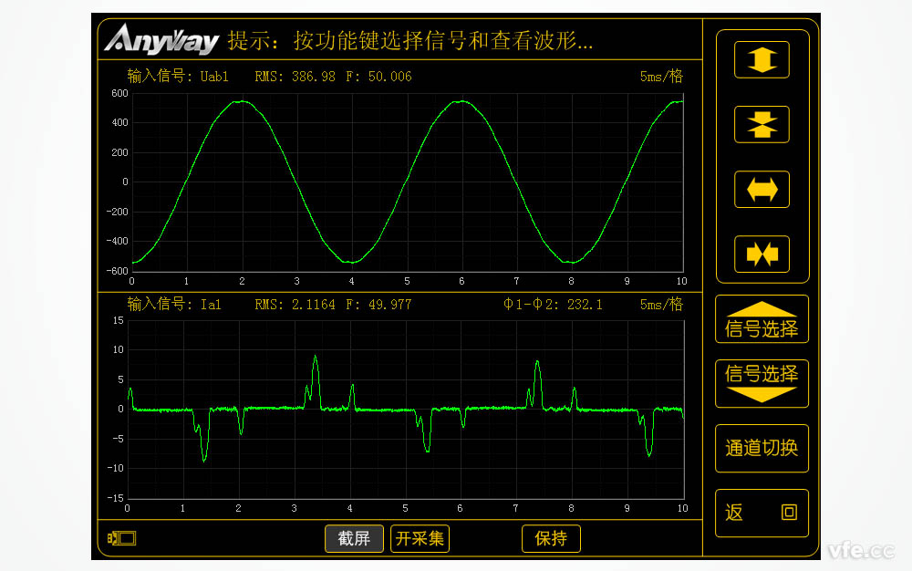 低壓變頻器輸入電流、電壓