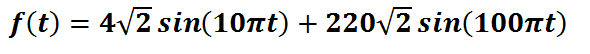 包含諧波與間諧波的一個(gè)函數表達式