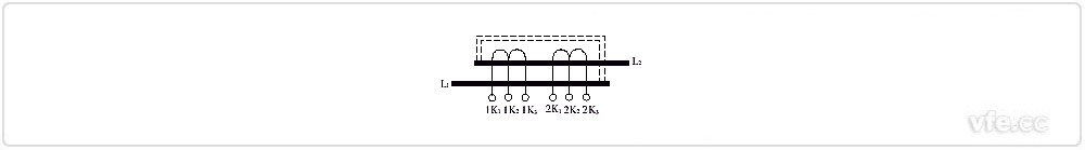 繞組可調電流互感器結構原理圖(一次串聯(lián)方式)