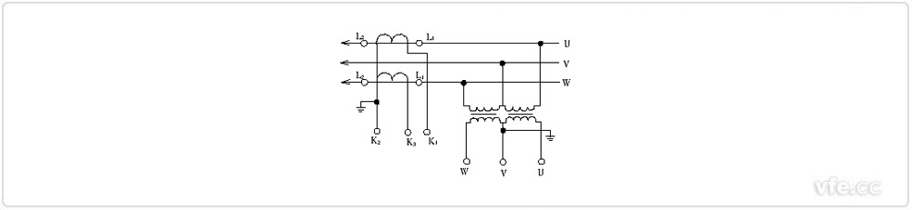 兩臺電流互感器和電壓互感器V/V接線(xiàn)