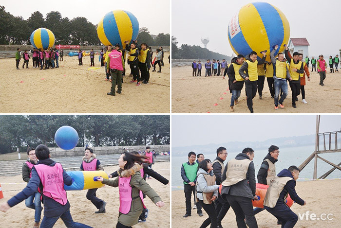 鴻運彩球、眾星捧月、瘋狂毛毛蟲(chóng)和拔河比賽